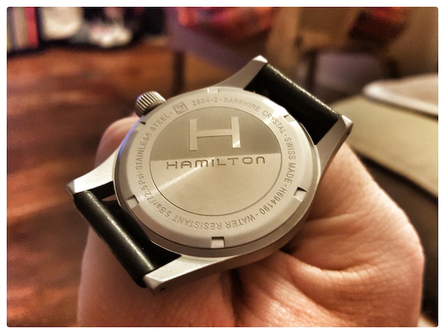 Hamilton khaki officer mechanical noir 20151118