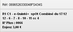 17/12/2015 --- CABOURG --- R1C1 --- Mise 3 € => Gains 0 € Screen82
