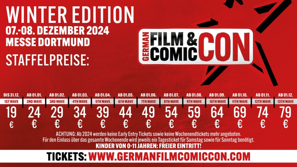 German Film Comic Con Dortmund Winter, 7. - 8. Dezember 2024, Messe Dortmund 42459410