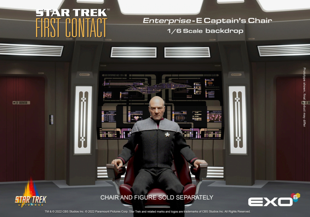Exo-6 : Star Trek First Contact - Enterprise-E Captain’s Chair 1/6 Scale Fc_bac11