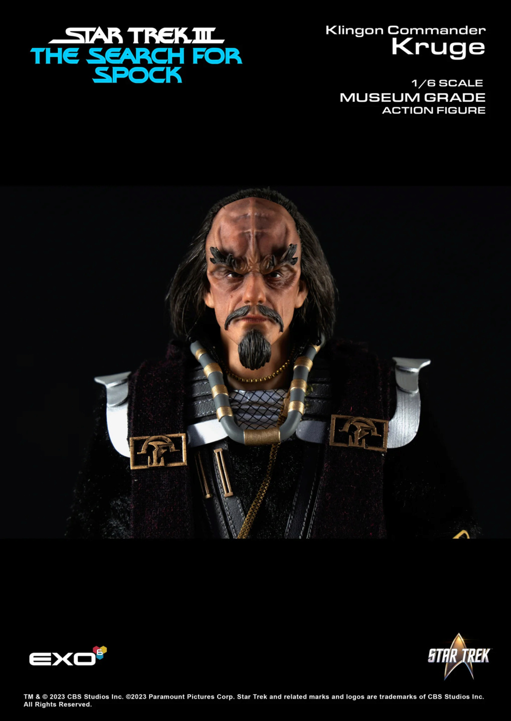 Exo-6 : Star Trek TSFS - Klingon Commander Kruge 1/6 Scale Kruge012