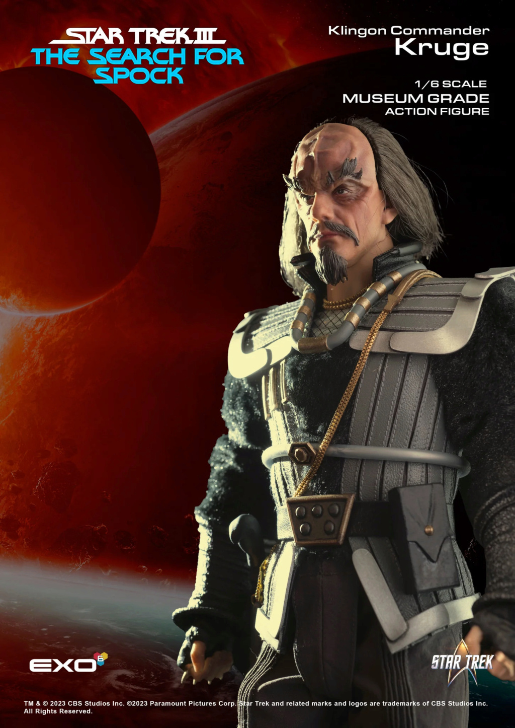 Exo-6 : Star Trek TSFS - Klingon Commander Kruge 1/6 Scale Kruge014