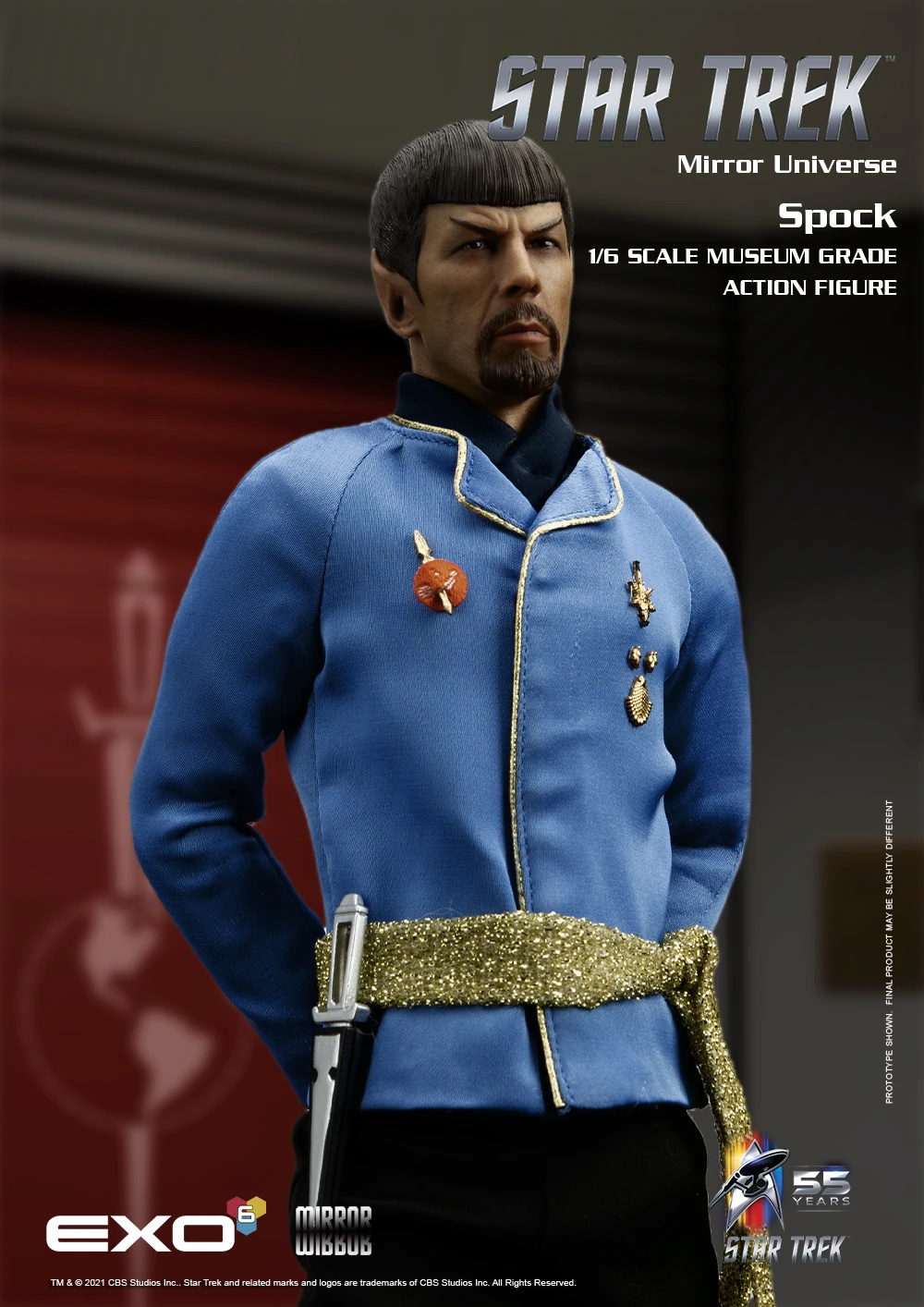 Exo-6 : Star Trek The Original Series - Mr Spock Mirror Universe 1/6 Scale Mspock18