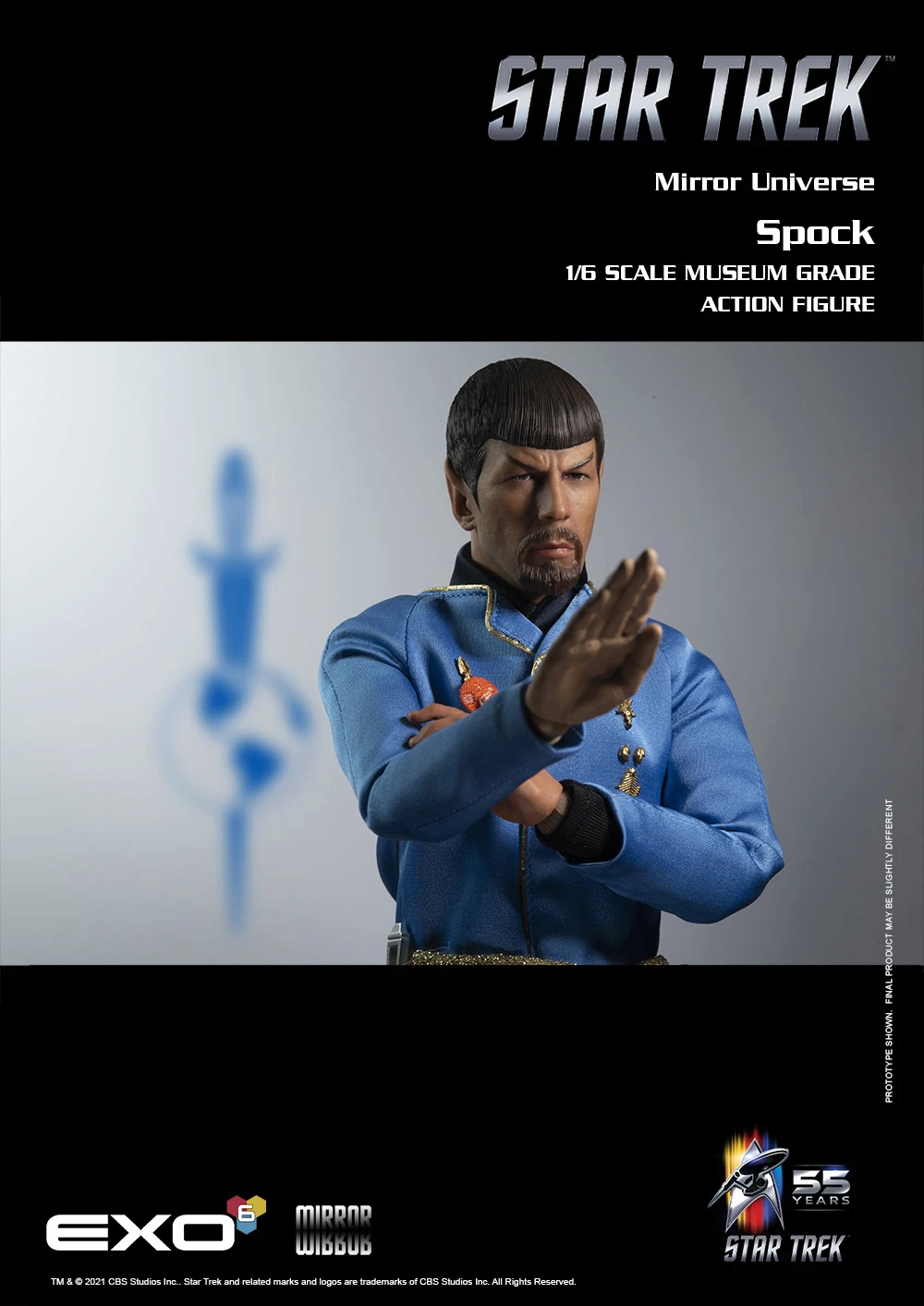 Exo-6 : Star Trek The Original Series - Mr Spock Mirror Universe 1/6 Scale Mspock20