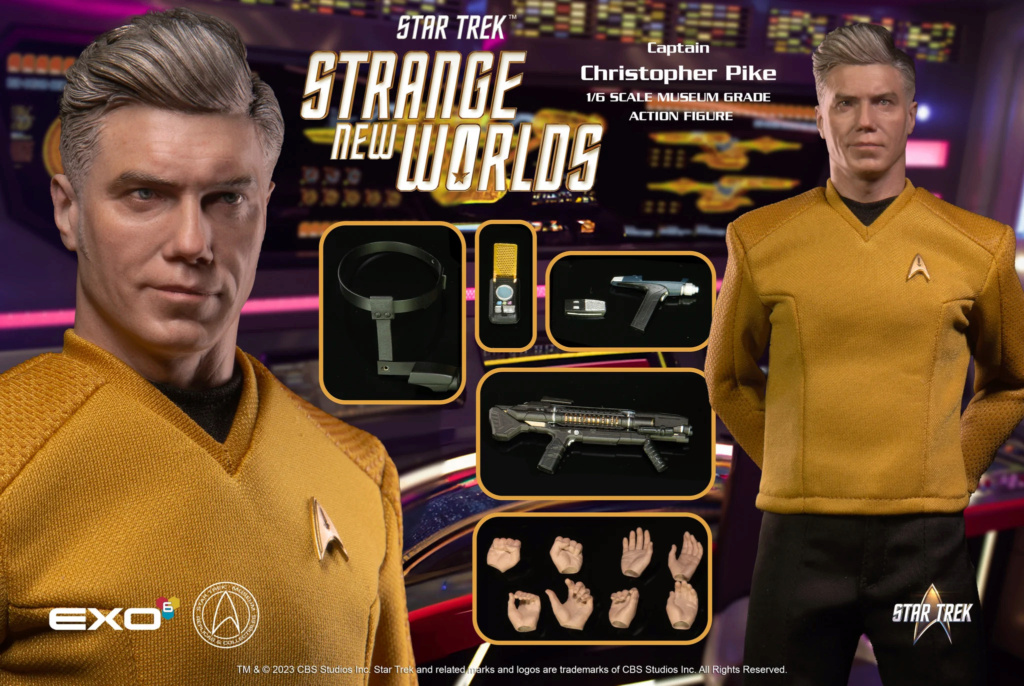 Exo-6 : Star Trek Strange New Worlds - Captain Christopher Pike 1/6 Scale Snw_pi22