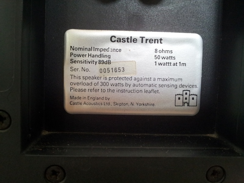 Castle TRENT England Made Classic Stereo Monitor Bookshelf Speaker ( Used) 20151244