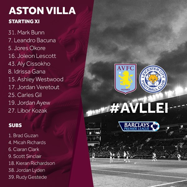 Aston Villa V Leicester City: Saturday 16th January at 5:30PM - Page 2 Cy2uky10