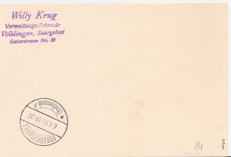 stempel - Südamerikafahrt 1930 (Rundfahrt-) Post nach Friedrichshafen" - Seite 6 Saar_r11