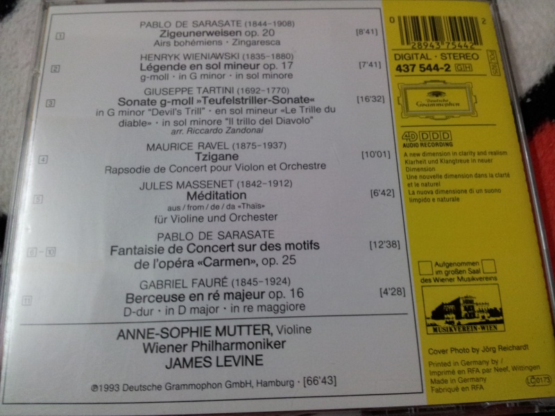1st Press Deutsche Grammophon CD - Carmen-Fantasie by Anne-Sophie Mutter/ Wiener Philharmoniker/ James Levine Carmen11