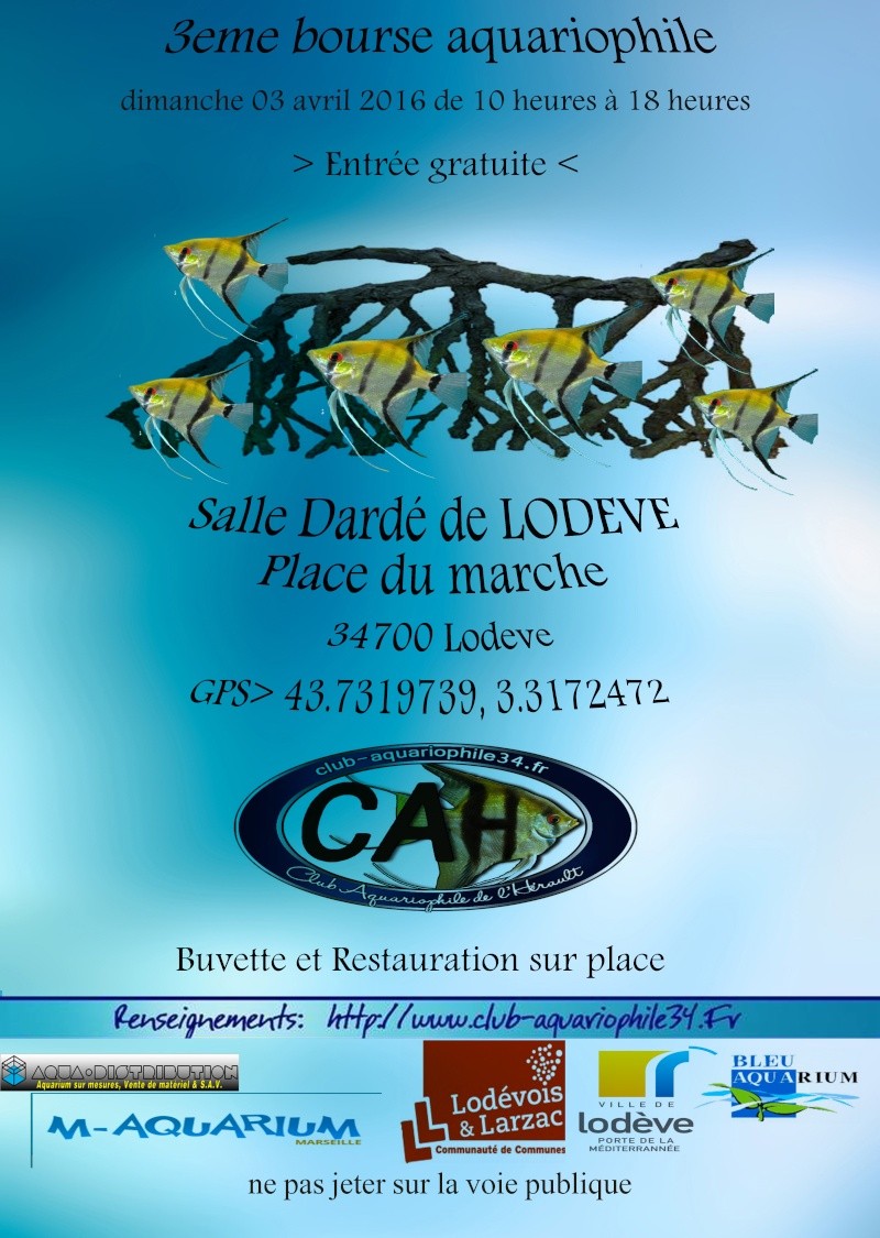 3eme bourse du club aquariophile de l herault (CAH34) Affich10