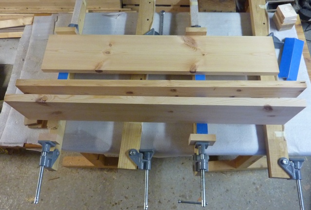 Table basse en bois de récup' Collag14