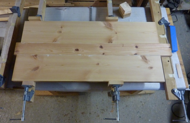 Table basse en bois de récup' Collag15