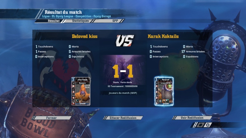 J3 Compte rendu  Division Enragée Match10