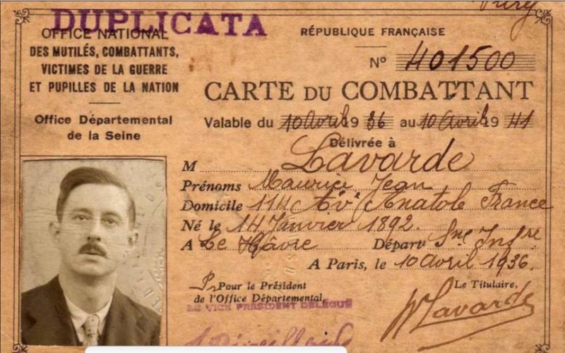 Cartes d'anciens combattants