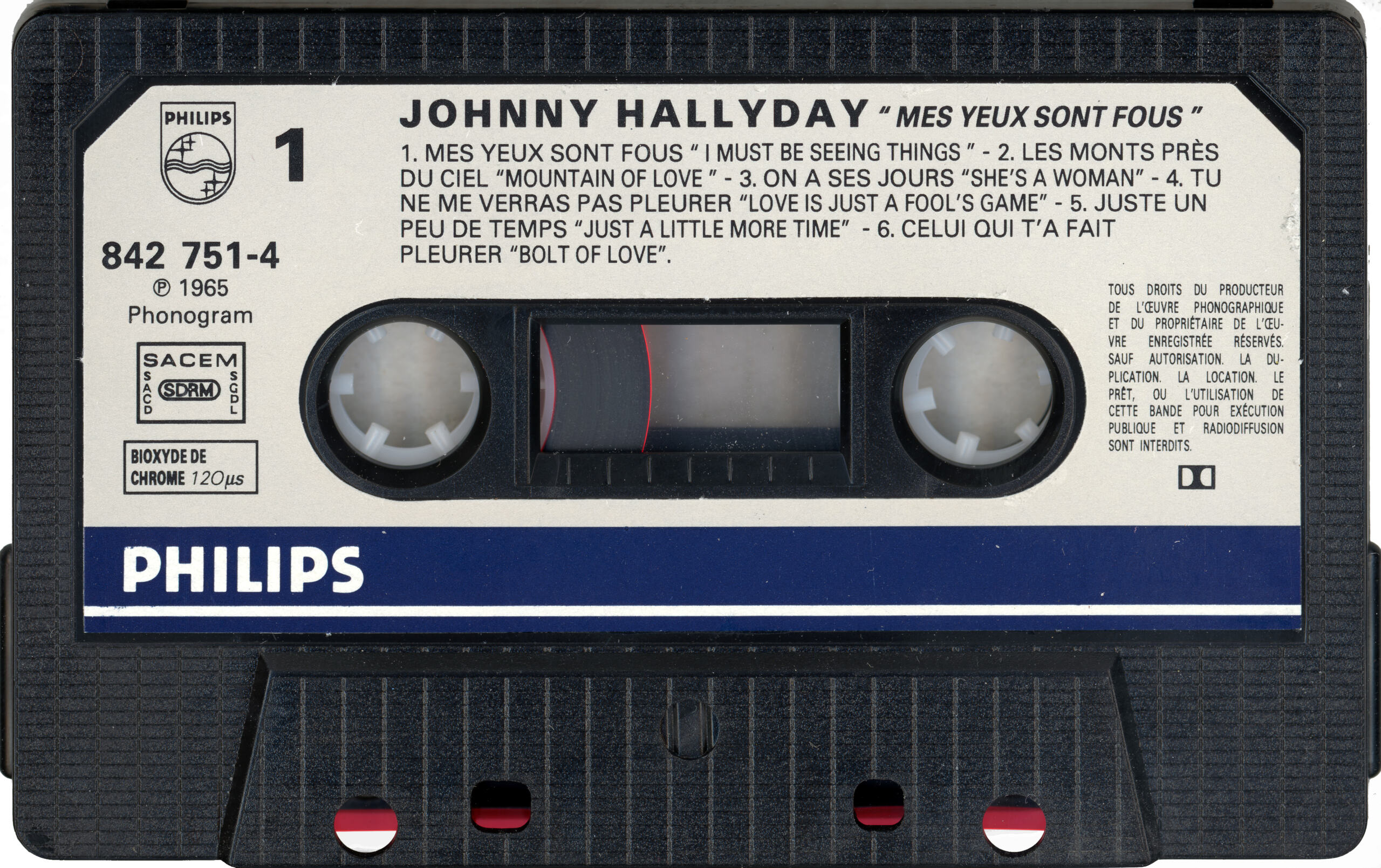 Cassette 06 Mes yeux sont fous (Hallelujah) 1965-027