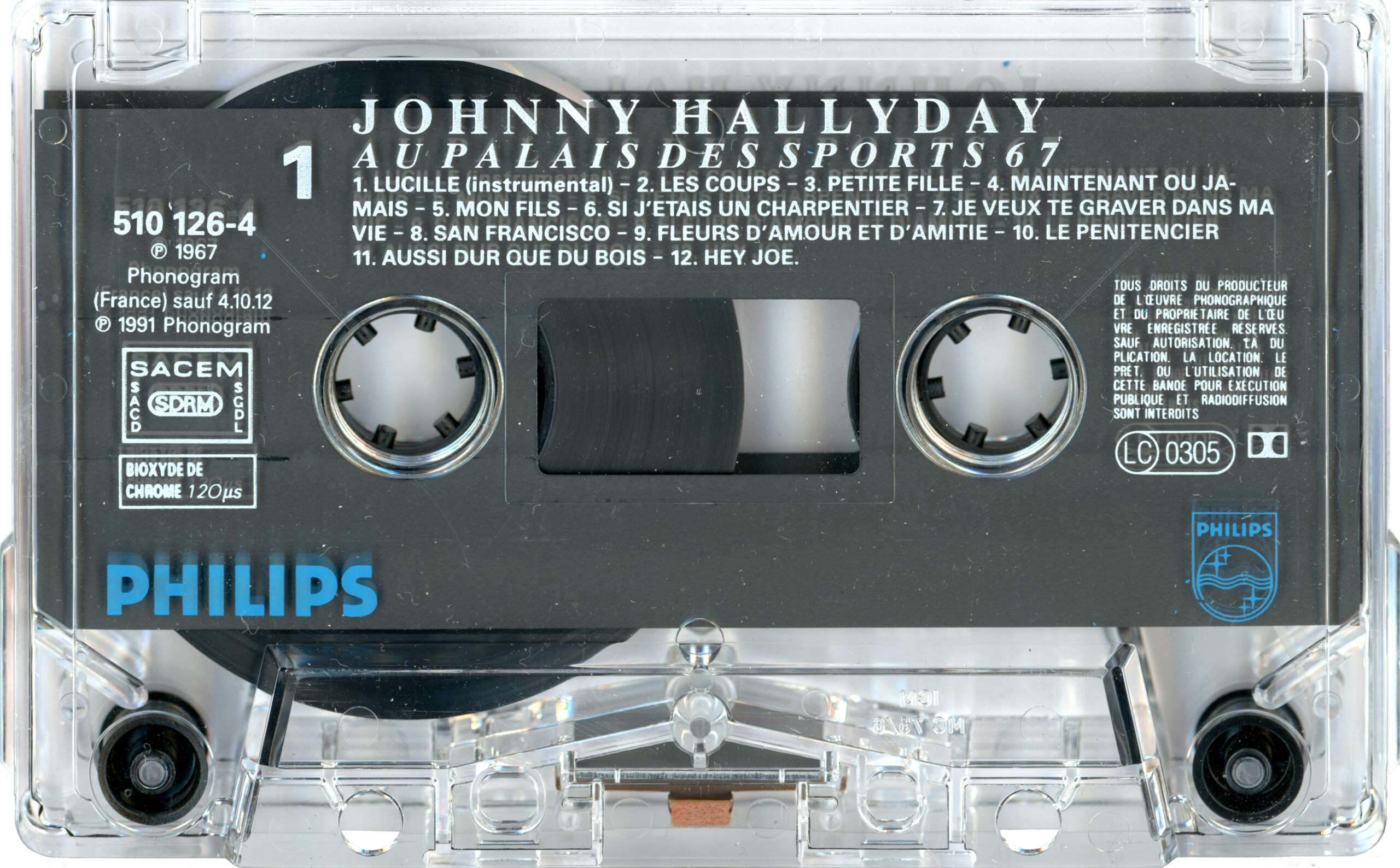 Cassette live 05 Johnny Au  Palais des Sports 1967 1967-117