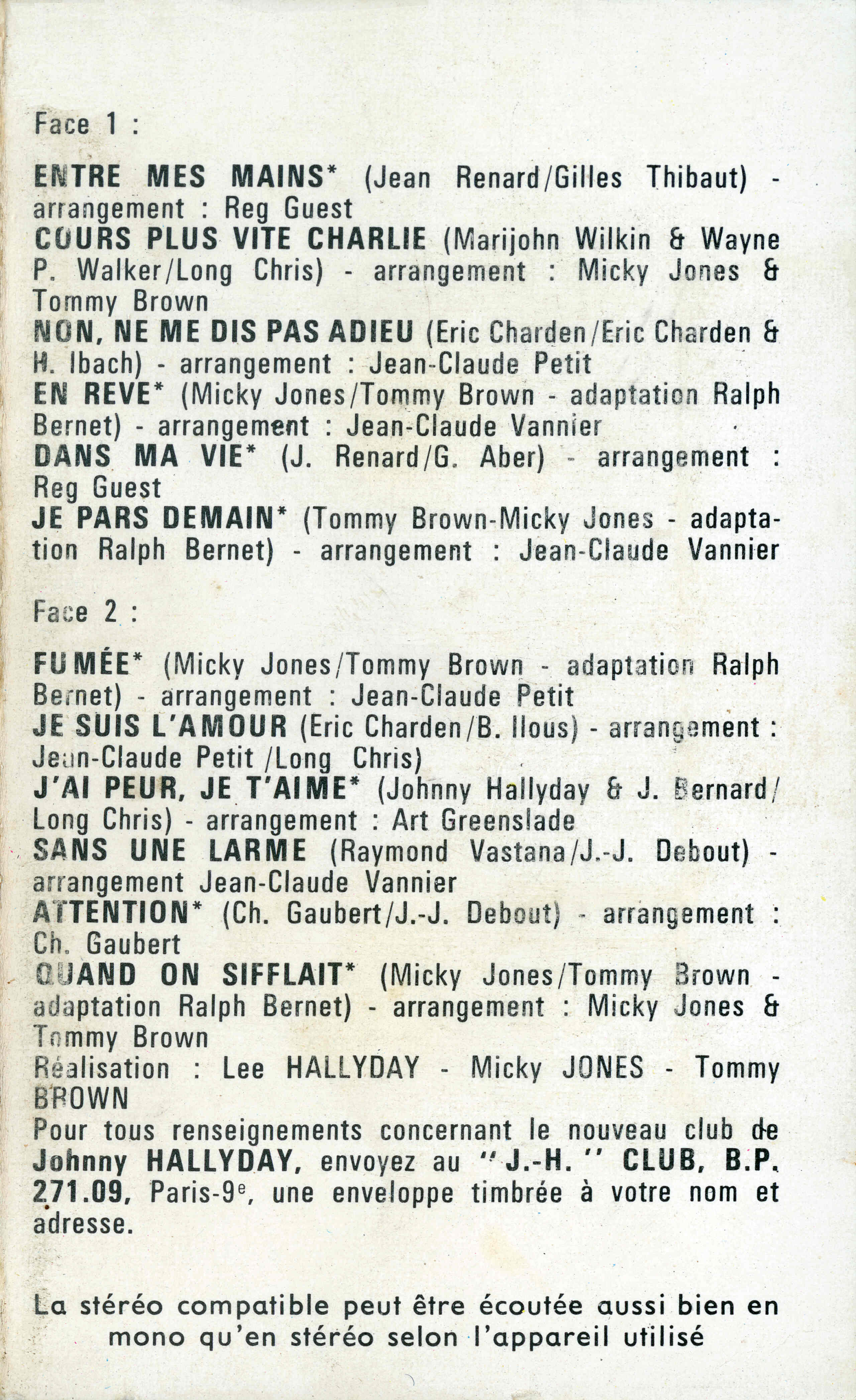 Cassette 11 Rêve et amour 1968-111