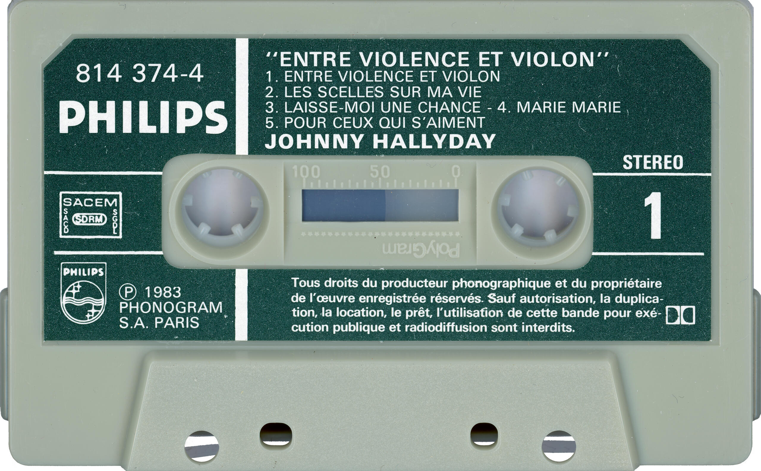 Cassette 31 Entre violence et violon 1983-024