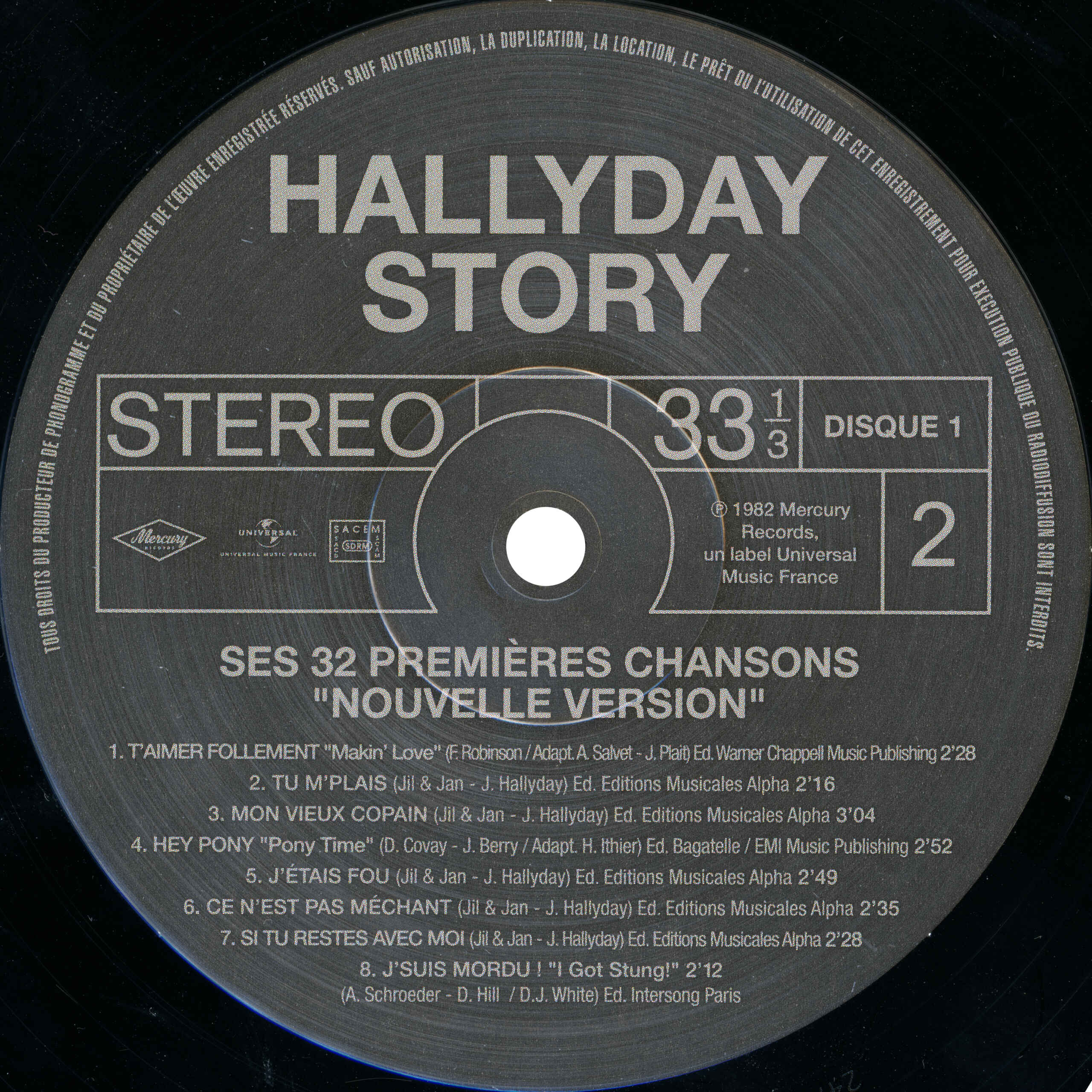 N° 66 Hallyday story Ses 32 premières chansons nouvelle version 2022-052