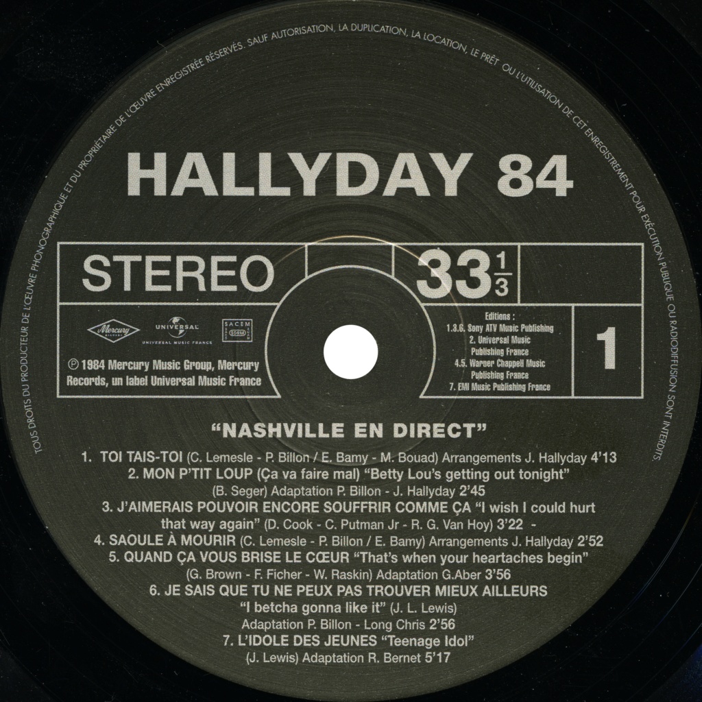 N° 23 Hallyday 84 Nashville en direct Hallyd14