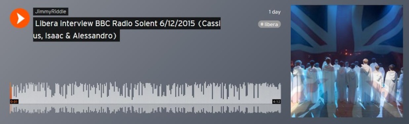 Libera interview BBC Radio Solent 6/12/2015 (Cassius, Isaac & Alessandro)  Interv10
