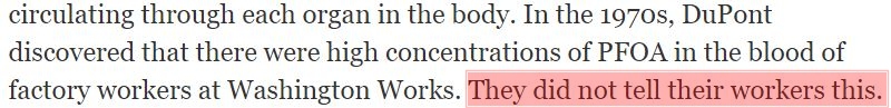 Got about 10 minutes to spare?  This article describes how we are being poisoned. Dupont12