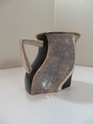 Strange cubist/freeform moulded mug, hand painted initialed and dated Img_2324