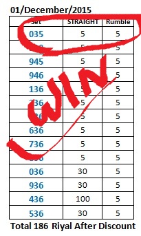 Live Lottery Thai Results 01 December 2015 (915350) Nomal_10