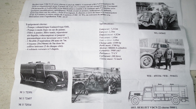 (Alby) camion berliet VDCN22 1939 citerne Lebel de 5000litres    FINI Dscf5641