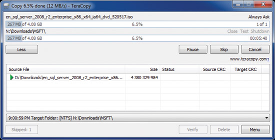 تحميل برنامج tera copy لنقل الملفات بطريقه سريعه Ff899610