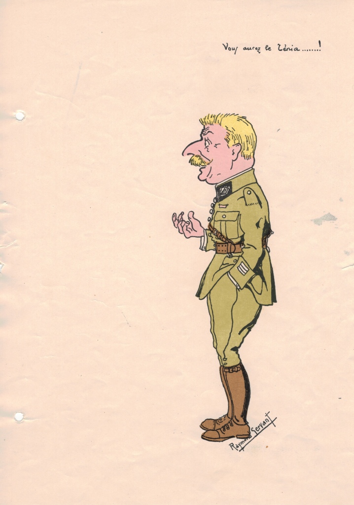 BELLES CARICATURES D'OFFICIERS INSTRUCTEURS ENTRE DEUX GUERRES Emmic_11