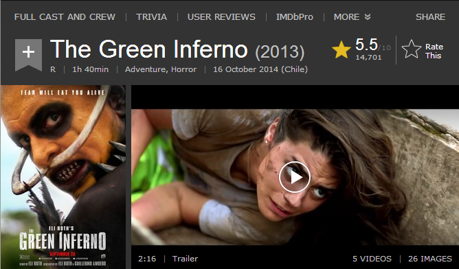 فيلم المغامرة والرعب الاكثر من رائع The.Green.Inferno.2014.720p BluRay مترجم بنسخة البلوري 17-04-11