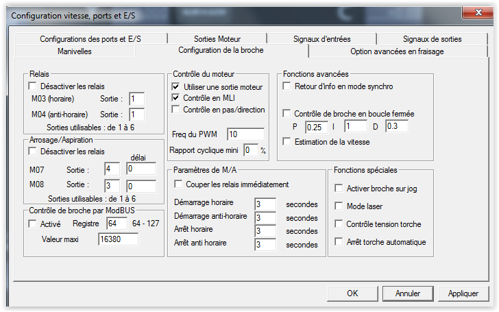 configurer mach3 pour pilotage vfd via rs485 Screen10