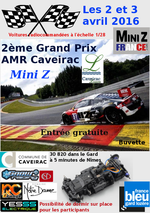 2 et 3 Avril 2016 - AMR Caveirac (30) - 2ème Grand Prix 2016 Affich10