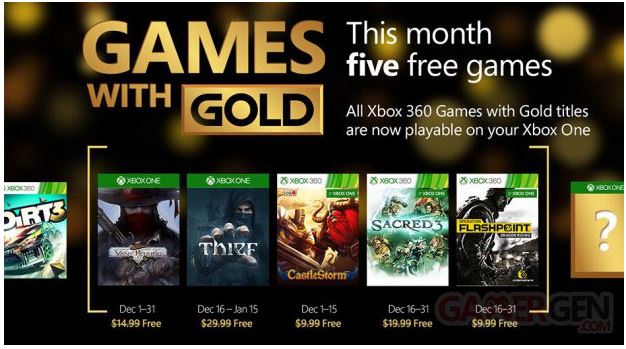 Xbox Live Games With Gold : les jeux gratuits de décembre 2015 dévoilés Hfjh11