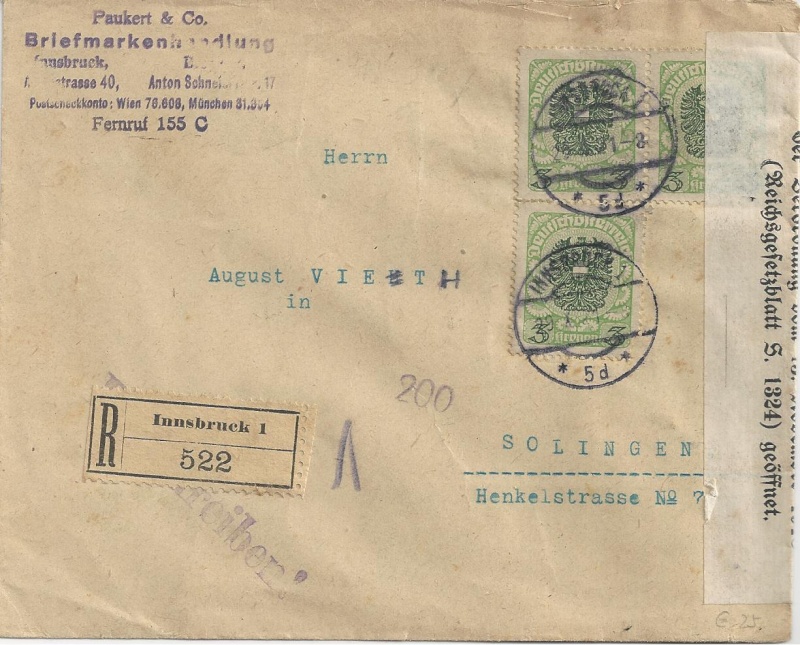 Inflation in Österreich - Belege - 1918 bis 1925 - Seite 7 Bild_267