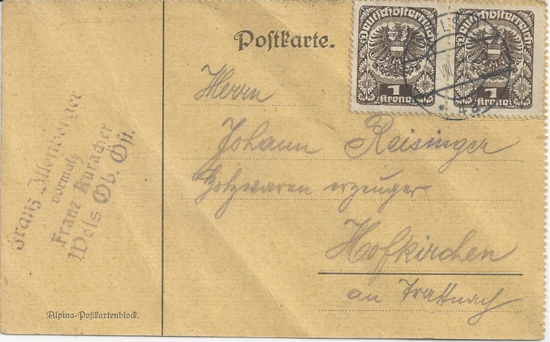  - Inflation in Österreich - Belege - 1918 bis 1925 - Seite 7 Bild_616