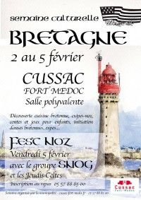Semaine Culturelle : La Bretagne du 2 au 5 Février 2016 à Cussac Fort Médoc 7f293710