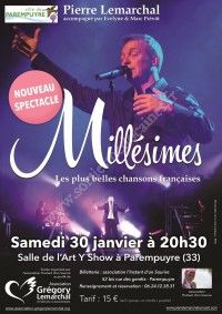 Concert de Pierre Lemarchal le 30 Janvier 2016 à Parempuyre Cef9be10