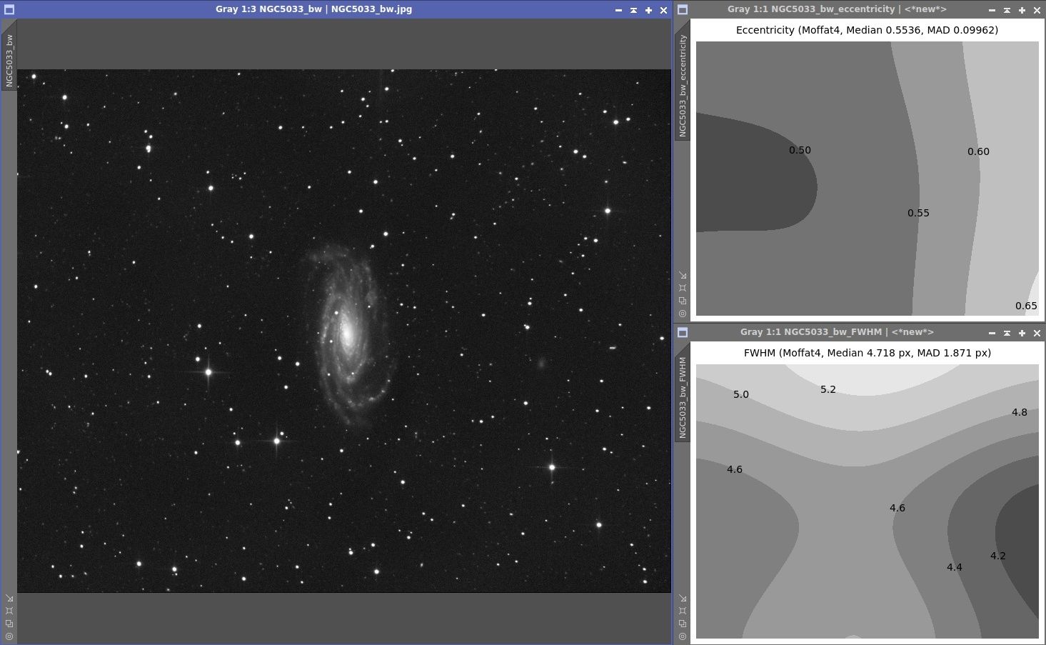 First light/ test sur NGC5033 Captur11