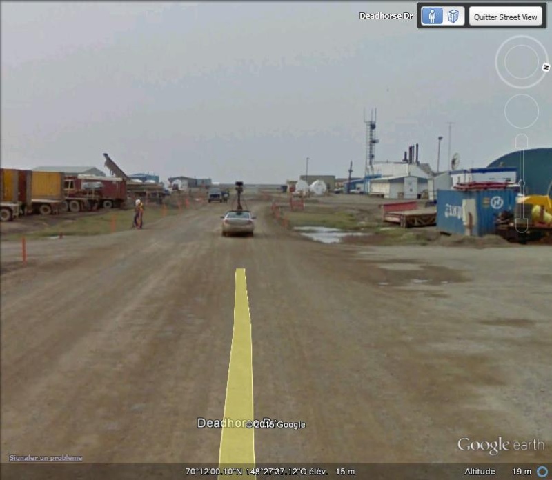 STREET view : Deux Google car qui se suivent, Territoires du Nord Ouest, CANADA H11