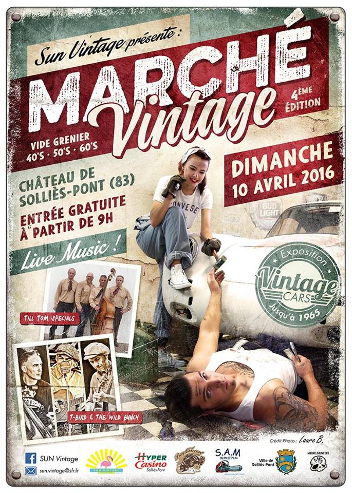 (83) Solliès Pont : marché vintage , vide grenier 40's à 60's. (10/04/16) 12540910
