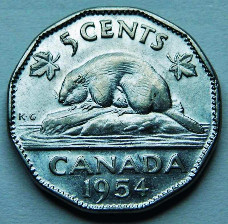 1954 - Éclats de Coin #2 sur le 5 et S de Cents (Die Chip) Dscf3514