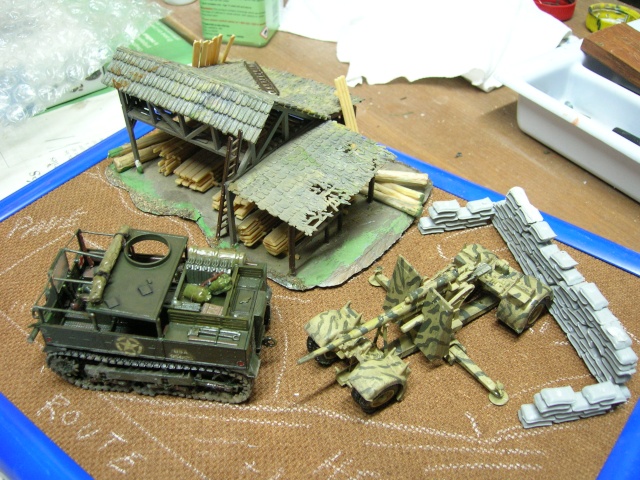 Prise de guerre oct. 44 - Tracteur M5 (hasegawa) et Pak 43 de 88 mm (airfix) +figurines airfix,dragon. [ 1/72° ] Dscn3916