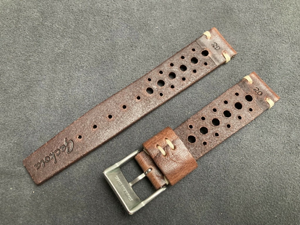 [Vendu] Bracelet Rallye cuir marron 20mm Rac410