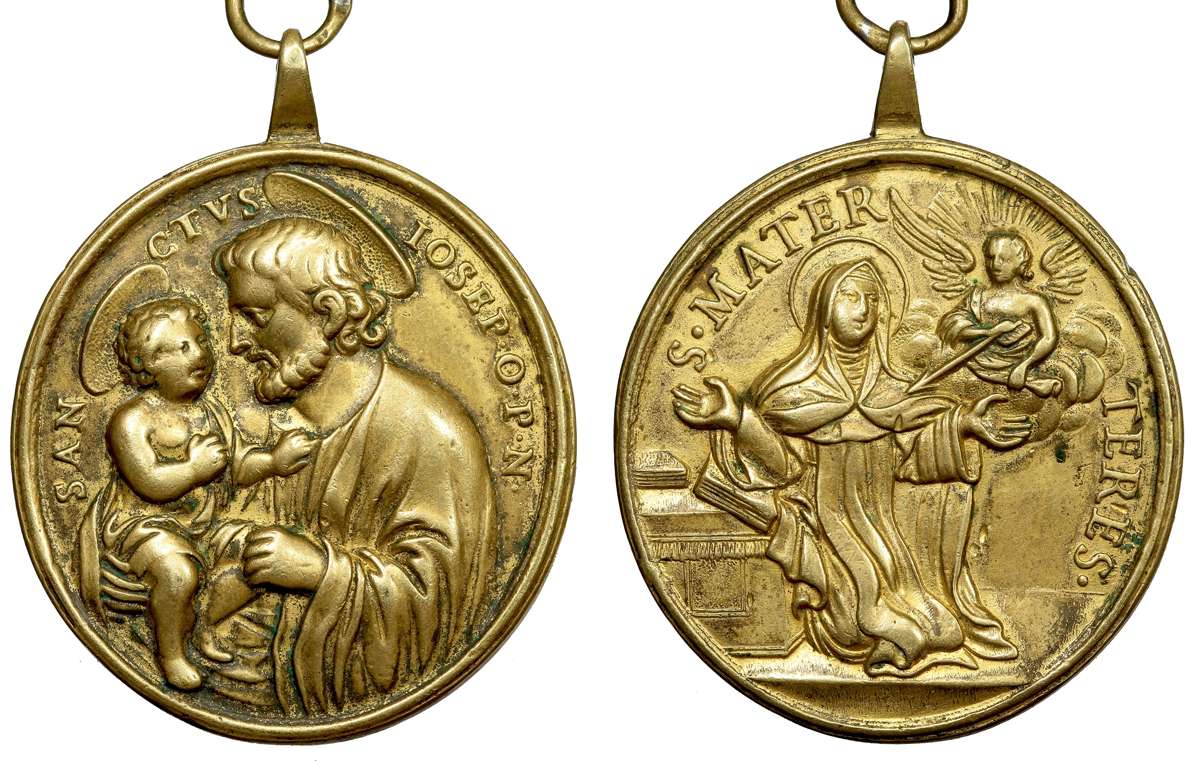 Medalla San José de Nazaret / Santa Teresa de Jesús (R.M. SXVIII-O292) Jose_d10