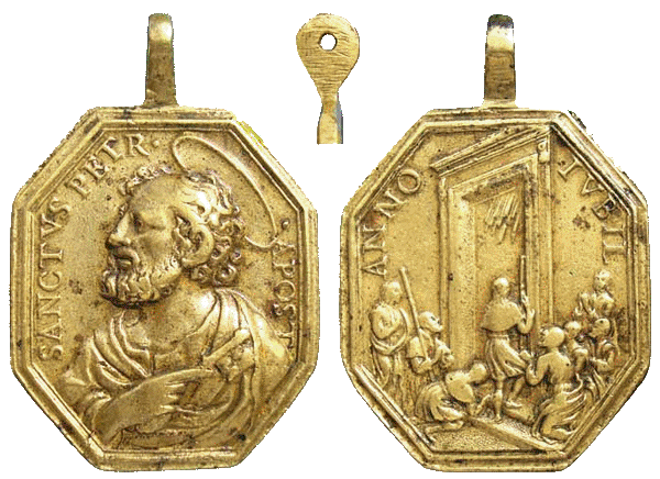 Medalla Jubilar – San Pedro / Puerta Santa - MR(230)  HAMERANI (RM SXVIII-P49) Jubile10