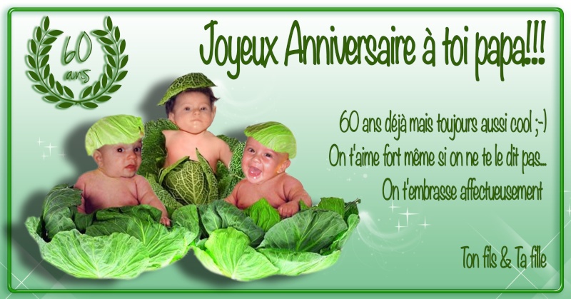 Montage photo pour anniversaire et carte de vin Sans_t79