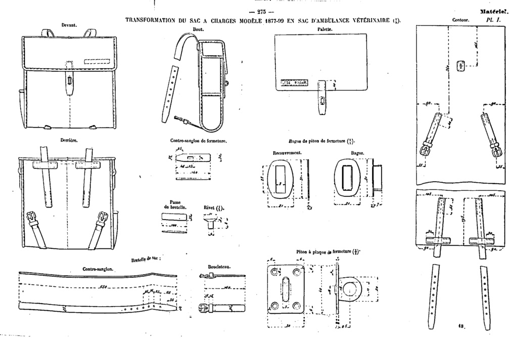 sac en cuir du 36ème rgt 1904 1904-112