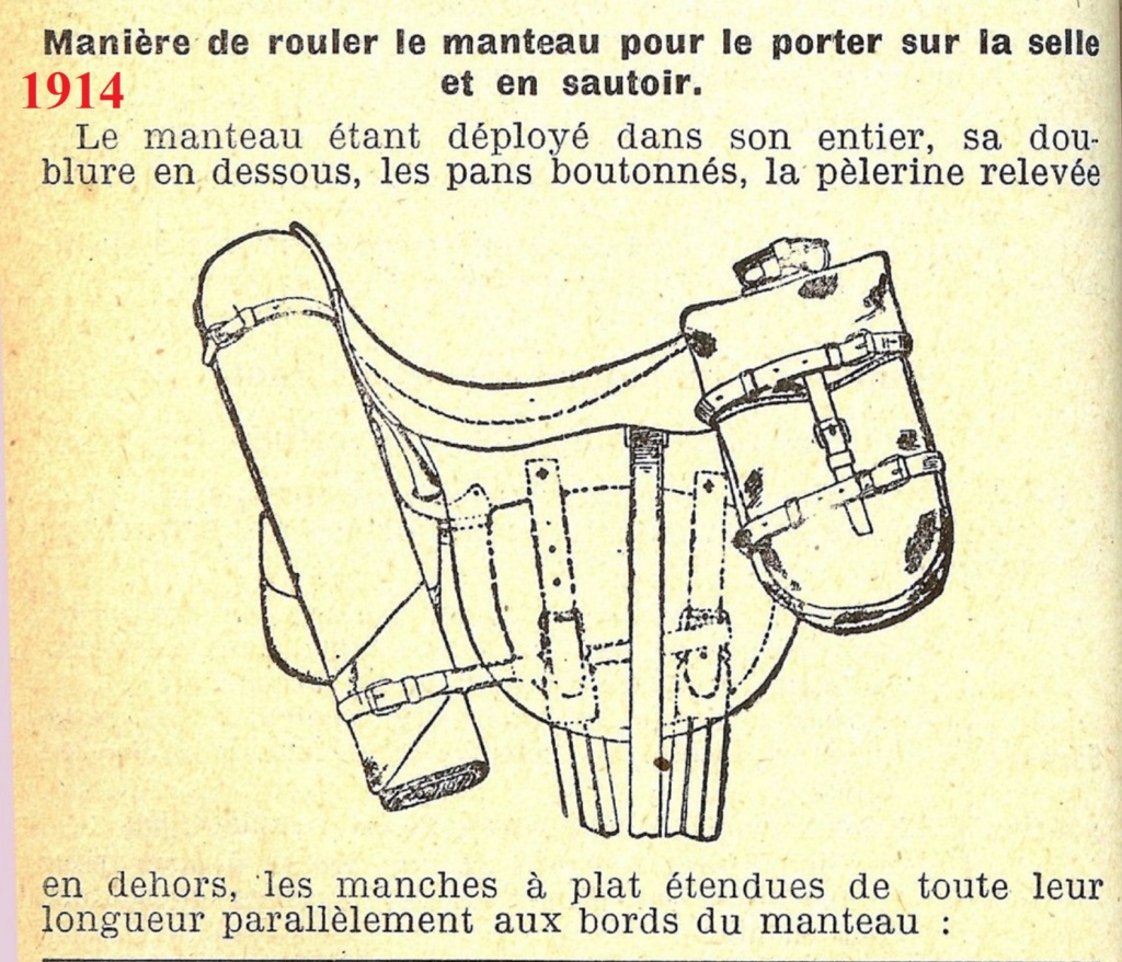 Le pliage du manteau de cavalerie  1914-h10